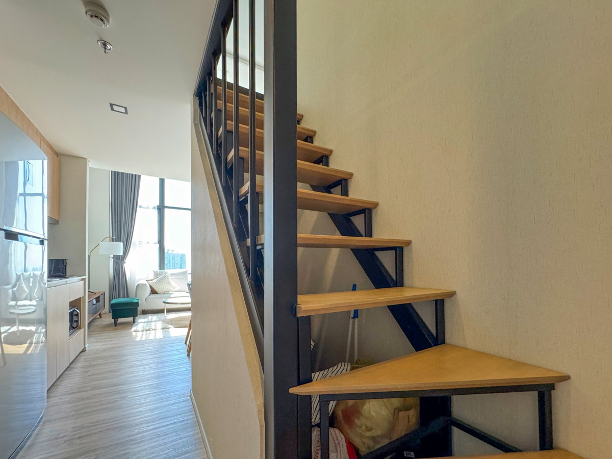 รูป ดูเพล็กซ์ | คอนโด 2 ห้องนอนสุดสวย ชั้นสูง ใกล้ BTS อ่อนนุช! - รูปที่ 9/23