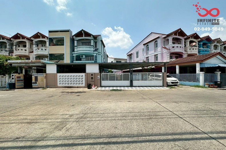 รูป ขายทาวน์เฮาส์ 3 ชั้น นันทนาการ์เด้น 2 ท่าอิฐ รัตนาธิเบศร์ นนทบุรี หลังริม 51ตร.ว. - รูปที่ 2/9