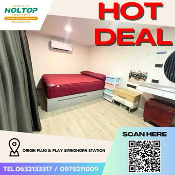 #Z5467💥060569 🔥Condo for Rent: Origin Plug & Play Sirindhorn Station