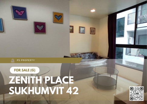 ขายด่วน ✨ Zenith Place Sukhumvit 42 ✨ คอนโด พร้อมอยู่ เฟอร์นิเจอร์ครบ ใกล้ BTS เอกมัย