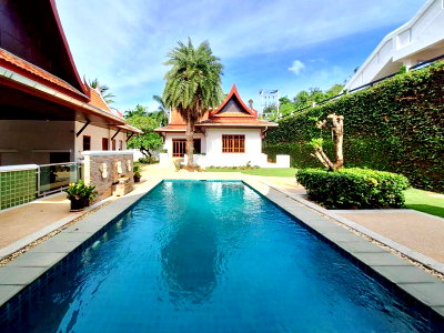 Houses for sale : Luxury Thai-Style Pool Villa for Sale – Chalong–Rawai, Phuket | 4 Bedrooms on 800 SQ.M. Land