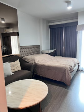 [P-137356] ให้เช่าคอนโด Ideo Sukhumvit 93 ติด BTS บางจาก  ห้องสตูดิโอแต่งครบมีเครื่องซักผ้า เพียง 15,000.- โทร 085-592-2897 Line: @easythaihome