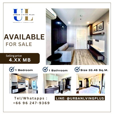 คอนโด BTS เซนต์หลุยส์ : ( UL2605051 ) ✨Tel/Line 096-2479369✨ สำหรับขาย !! เซ็นทริค สาทร-เซนต์หลุยส์ 1 ห้องนอน 1 ห้องน้ำ ขนาด 33.46 ตร.ม. ห้องสวย สภาพดี✨✨