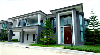 Houses for rent The Paseo Park Kanchanaphisek : Luxury detached house for rent at The City Pinklao Borom 2, ready to move in. NH0034