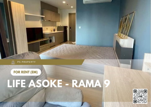 ให้เช่า 🔥 Life Asoke - Rama 9 🔥  เฟอร์นิเจอร์ และ เครื่องใช้ไฟฟ้าครบ ใกล้ Central พระราม 9