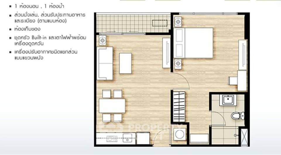 รูป ใกล้ BTS กรุงธนบุรี เพียง 90 ม. คอนโด 1 ห้องนอน Hive Sathorn (ID 2873230) - รูปที่ 9/10