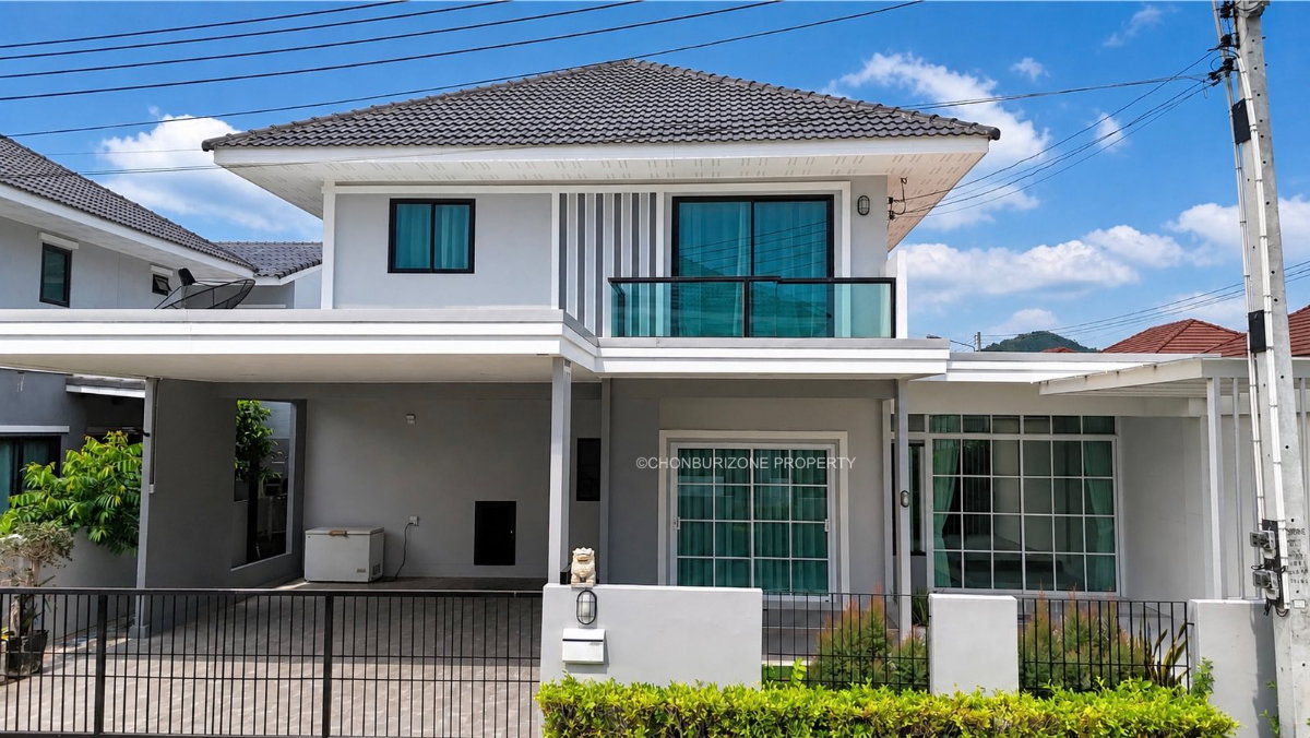 รูป ขายบ้านเดี่ยวใหม่หลังมุม ม.มณีรินทร์พาร์ค บางพระ ศรีราชา - รูปที่ 2/26