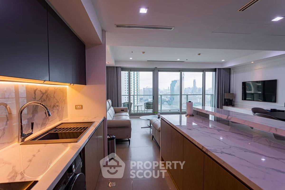 รูป คอนโด 2 ห้องนอน 110 ตร.ม. ชั้น 25 ที่ The River Condominium ใกล้ BTS สะพานตากสิน 400ม. (ID 2875329) - รูปที่ 2/10