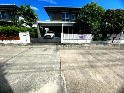 บ้านเดี่ยว กระทุ่มแบน สมุทรสาคร : ขายบ้านเดี่ยว2ชั้น หมู่บ้านพฤกษ์ลดา เพชรเกษม-พุทธมณฑลสาย4 ถนนพุทธสาคร แคราย กระทุ่มราย สมุทรสาครพื้นที่ 51.5 ตรว.ขาย 3.99 ล้านบาท
