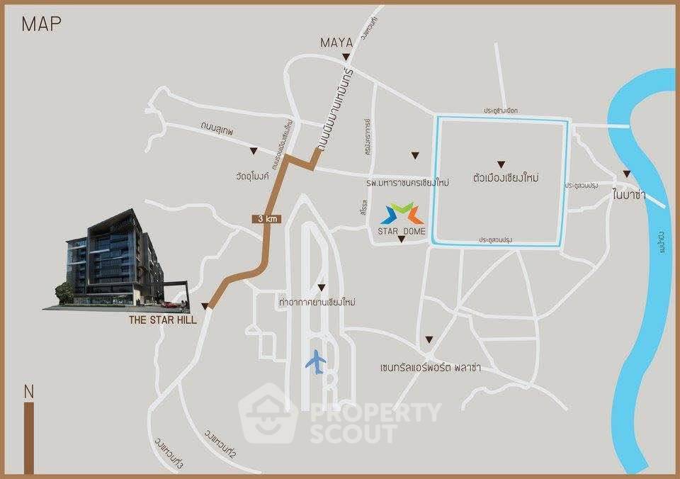 รูป คอนโด 1 ห้องนอน 46 ตร.ม. เดอะสตาร์ฮิลล์คอนโด เชียงใหม่ (สุเทพ) ห้องเลี้ยงสัตว์ได้ (ID 2876927) - รูปที่ 16/16