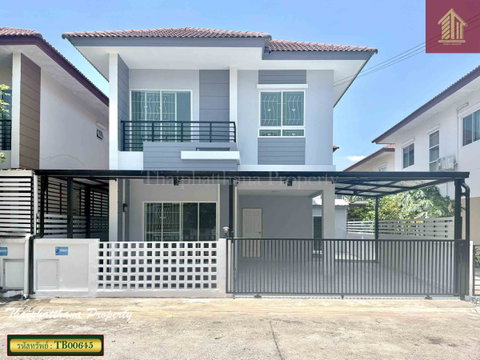 หมู่บ้านเต็มสิริ วิลเลจ ซ.9 หนองจอก เชื่อมสัมพันธ์ 11 บ้านแฝดรีโนเวทใหม่ ตกแต่งเฟอร์นิเจอร์พร้อมอยู่