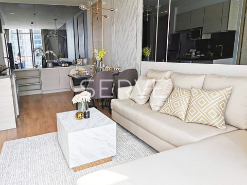 🔥43K🔥- 2 ห้องนอน แต่งสไตล์ Modern Luxury ชั้นสูงมาก 30+ ใกล้ BTS พร้อมพงษ์ ที่คอนโด Park 24 or Park Origin Phrom Phong / ให้เช่าคอนโด