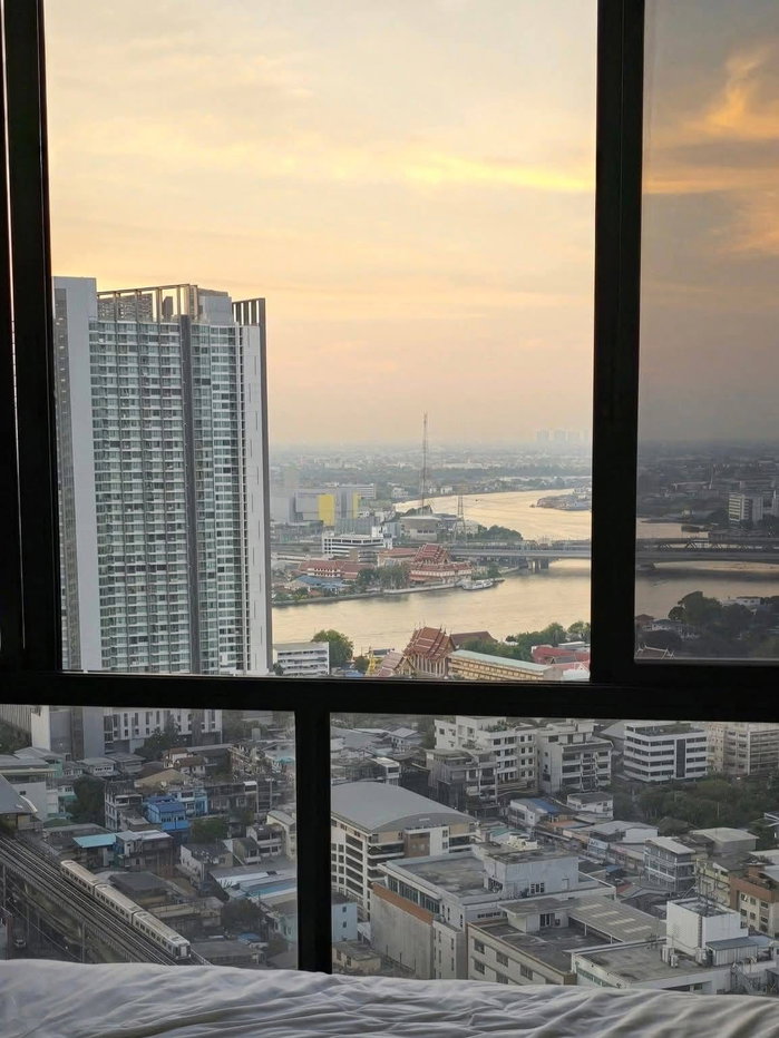 รูป S33 ให้เช่าคอนโด The tree interchange ใกล้ MRT เตาปูน+บางโพ วิวแม่น้ำ เครื่องใช้ไฟฟ้าและเฟอร์นิเจอร์ครบ (❌ไม่รับผู้เช่าคนจีน) - รูปที่ 4/9