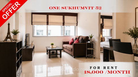 🍀🍀 Prime condo location 🚆ให้เช่า📌 วัน สุขุมวิท 52(Line:@rent2022)BTS อ่อนนุช✨พร้อมเข้าอยู่🔖A11351