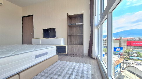 ✅️ Condo for rent ,The prio, opposite Central Chiang Mai Airport. 1 km to the airport. 4 km to Nimmanhaemin, Doi Suthep view  condo🏷15,000/month