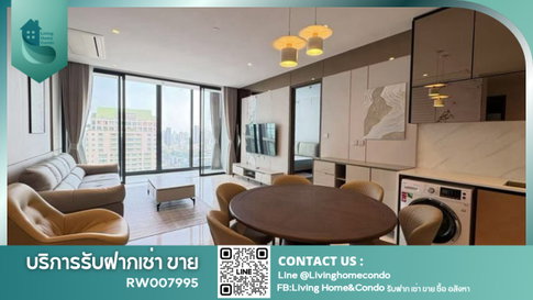 ปล่อยเช่า Supalai ICON Sathorn 2 ห้องนอน ห้องหรู ใจกลางสาทร พร้อมเข้าอยู่ ใกล้สวนลุมพินี และ One Bangkok ใกล้ MRT ลุมพินี และ BTS ช่องนนทรี-RW007995 