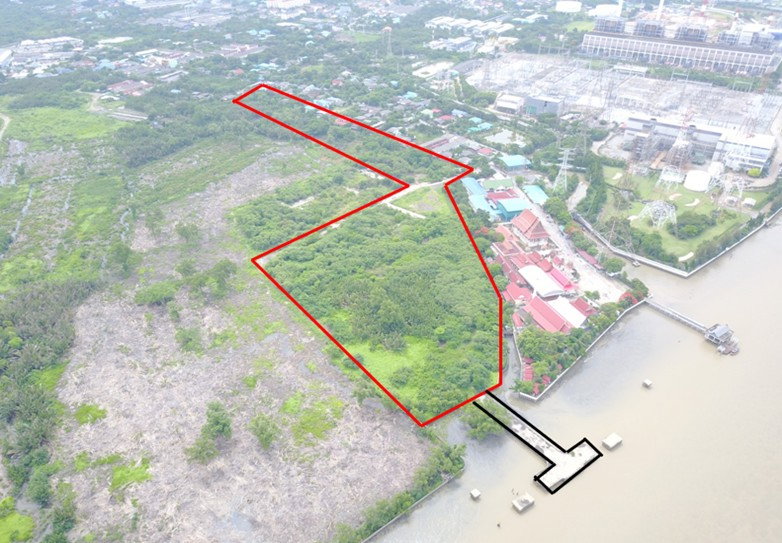 picture Riverside land plot on the Chao Phraya River, Pu Chao Saming Phrai Road, Samut Prakan - 1/8