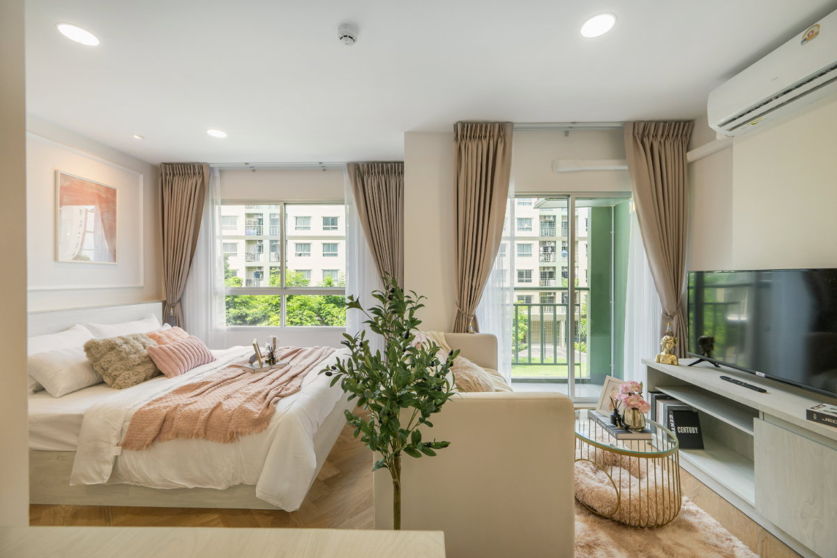 รูป 🏡 ขายคอนโดพร้อมอยู่ ลุมพินี วิลล์ พระนั่งเกล้า-ริเวอร์วิว ห้องสวยแต่งใหม่ทั้งห้อง แค่ลากกระเป๋าก็เข้าอยู่ได้เลย - รูปที่ 6/22