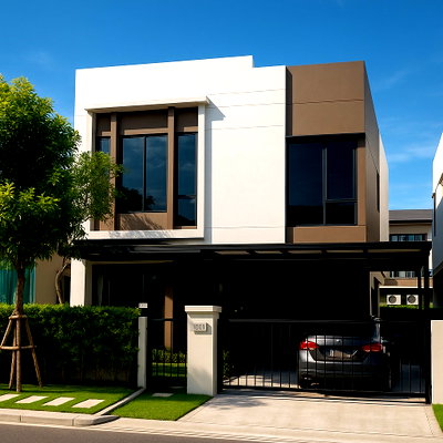 บ้านเดี่ยว ถนนสุขุมวิท : For Sell at    AP Baan Klang Muang The Edition Sukhumvit-On Nut project