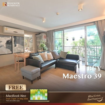 🌃 Condo for Sale at Maestro 39 Beautiful Cozy-Style Unit with High Privacy Near EmQuartier ✨