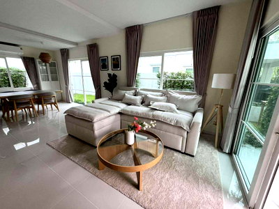 บ้านเดี่ยวให้เช่า : ให้เช่า บ้านเดี่ยว วิลลาจจิโอ 3 ศรีนครินทร์ - บางนา พร้อมอยู่ NH0035 