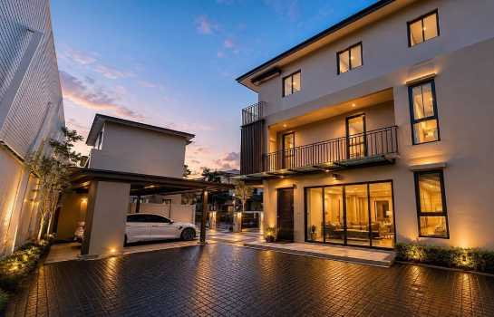 รูป ขายด่วน!! บ้านหรู 3 ชั้น หมู่บ้าน AQ Arbor สวนหลวง ร.9–พัฒนาการ หลังริม 97 ตร.ว. พื้นที่ใหญ่สุดในโครงการ - รูปที่ 2/12