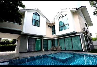 บ้านเดี่ยวให้เช่า : ปล่อยเช่าบ้านพูลวิลล่า 6 ห้องนอน หมู่บ้านรีเจ้นโฮม1 สันทราย-เชียงใหม่ ใกล้โรงเรียนนานาชาติ Unity (R1142) T.0946511456