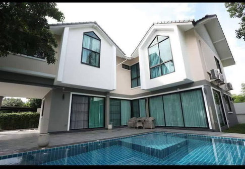 ปล่อยเช่าบ้านพูลวิลล่า 6 ห้องนอน หมู่บ้านรีเจ้นโฮม1 สันทราย-เชียงใหม่ ใกล้โรงเรียนนานาชาติ Unity (R1142) T.0946511456