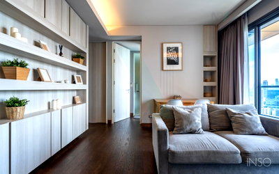 คอนโดให้เช่า : 📣Nice room!📣 ให้เช่าคอนโด เดอะ ลุมพินี 24 อาคาร 1 ชั้น 22 2 ห้องนอน ขนาด 55.00 ตรม ใกล้ รพ.เทพธารินทร์