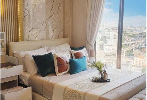 P-50647 — ให้เช่าคอนโด ชั้น 35 High Floor The Room Phayathai 1 ห้องนอน วิวเมือง ใกล้ BTS พญาไท 085-592-2897 Line: @easythaihome