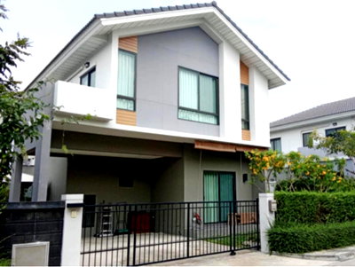 ขายบ้านเดี่ยว : ขายบ้านแต่งสวยหมู่บ้านเพอร์เฟคพาร์ค สุวรรณภูมิ เฟส5