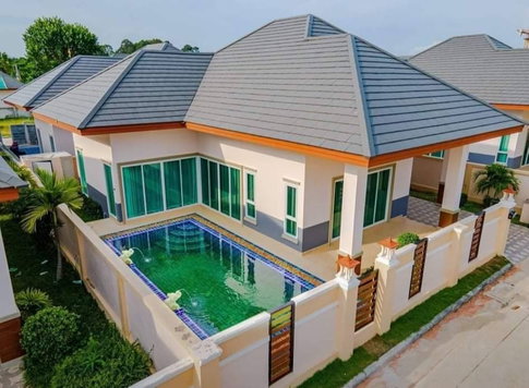 🔥ขายด่วน บ้านพูลวิลล่าสไตล์โมเดิร์น 🔥 Baan Dusit Pattaya Garden 6 บ้านดุสิต พัทยา การ์เด้น 6 พิกัดนาจอมเทียน แต่งครบพร้อมอยู่ ✅ แถมฟรีรถยนต์ MG ZS