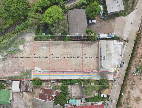 ที่ดินพัทยาทำเลทอง ฝั่งทะเล ใจกลางเมือง เทพประสิทธิ์ ใกล้ พัทยา go kart ใกล้จอมเทียนสายสอง