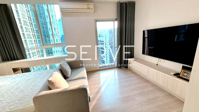 Condos for rent : 2 Beds Corner Unit High Fl. 30+ City view Fully furnished Good Location Close to  MRT Thailand Cultural Centre Station @ Noble Revolve Ratchada