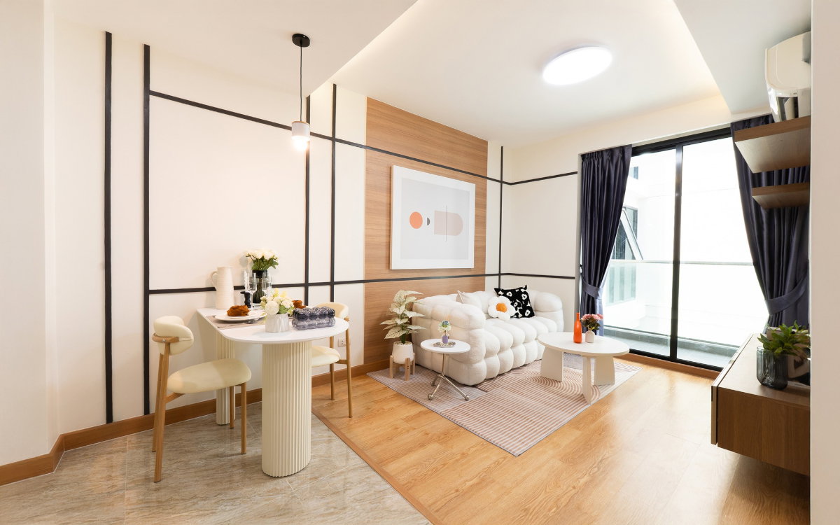 รูป R203 ขายด่วน  JRY Condo Rama 9  เฟอร์ครบ พร้อมลากกระเป๋าเข้าอยู่ได้เลย ราคาเพียง 2.79 ล้านบาท - รูปที่ 8/15