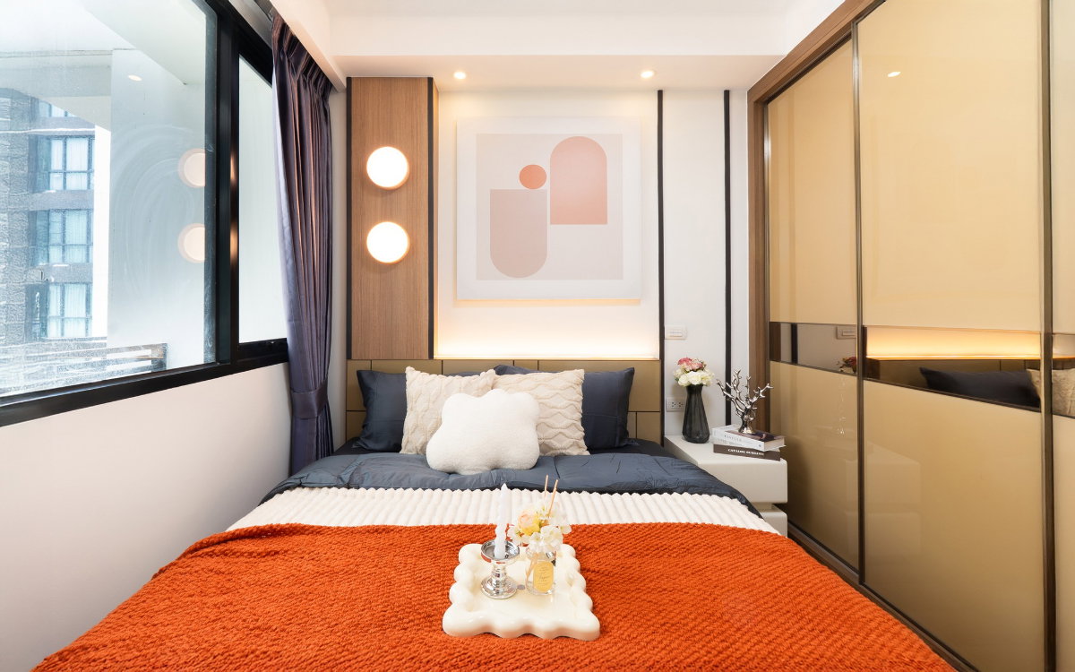 รูป R203 ขายด่วน  JRY Condo Rama 9  เฟอร์ครบ พร้อมลากกระเป๋าเข้าอยู่ได้เลย ราคาเพียง 2.79 ล้านบาท - รูปที่ 5/15