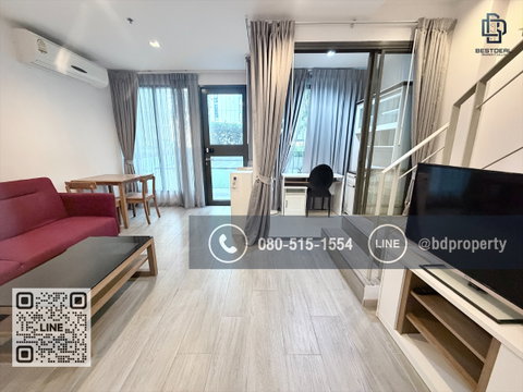 BESTDEAL FOR RENT  CONDO. “Ideo Mobi Rama 9”2bedroom Duplex 62sqm. Rental 29,000 THB /month  Near Phraram Kao 9 MRT Station 80 meters.