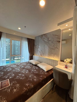 AS2037 ให้เช่าคอนโด Regent Home บางนา ห้องสวย พร้อมเครื่องใช้ไฟฟ้าเฟอร์นิเจอร์ครบ