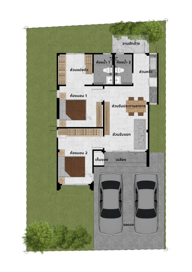 รูป ขายบ้านแฝดมือหนึ่ง ซอยโรงน้ำพริก ศรีราชา - รูปที่ 2/9