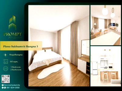 บ้านเดี่ยวให้เช่า : OP02113 - Pleno Sukhumvit-Bangna 3 : MegaBangna