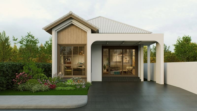 รูป ขายบ้านแฝดมือหนึ่ง ซอยโรงน้ำพริก ศรีราชา - รูปที่ 1/9