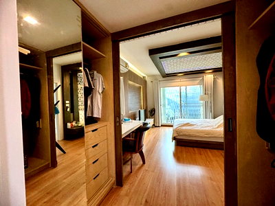 Houses for sale สถาบันเทคโนโลยีไทย-ญี่ปุ่น : Corner house for sale, Pattanakarn 38 area, ready to move in, great price! Passorn Prestige (N.2104)