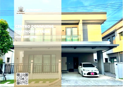 เช่าบ้านเดี่ยว เซฟวัน โก ศรีสมาน : บ้านเดี่ยวให้เช่า 🔥 Centro Donmueng-Chaengwattana 🔥 4 ห้องนอน 4 ห้องน้ำ เฟอร์นิเจอร์ และ เครื่องใช้ไฟฟ้าครบ 