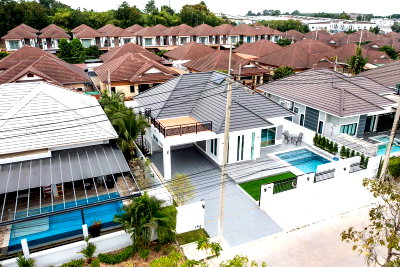 Houses for sale Frost Magical Ice of Siam : Single house for sale in Porntep 8 project, Nong Pla Lai, Bang Lamung, Chonburi. move in Ready