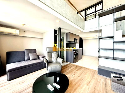 คอนโดให้เช่า : Knightsbridge Prime Sathorn | Stylish 1 Bedroom Duplex Condo - BR60885CD