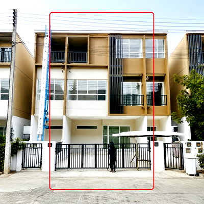 เช่าทาวน์โฮม แม็คโคร บางบัวทอง : โรบินสันไลฟ์สไตล์ ราชพฤกษ์ 1.55กม. ดูโฮม บางบัวทอง 1.91กม. ชัยพฤกษ์ ทาวน์โฮมหรู 3 ชั้น 3 นอน 3 น้ำ ถ.สะพานนทบุรี 18 ตร.วา. 220 ตร.ม.