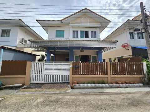 ขายบ้านแฝด ทำเลดี ต่อเติมพร้อมอยู่ โครงการบุรีรมย์ เทพารักษ์  - สุวรรณภูมิ 