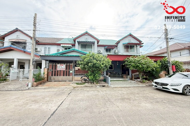 รูป ขายทาวน์เฮาส์ 2 ชั้น บ้านลุมพินี บางบัวทอง 21 ตรว. ต่อเติมครบ ใกล้ MRT  - รูปที่ 1/14