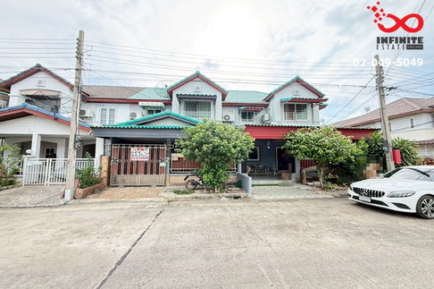 ขายทาวน์เฮาส์ 2 ชั้น บ้านลุมพินี บางบัวทอง 21 ตรว. ต่อเติมครบ ใกล้ MRT