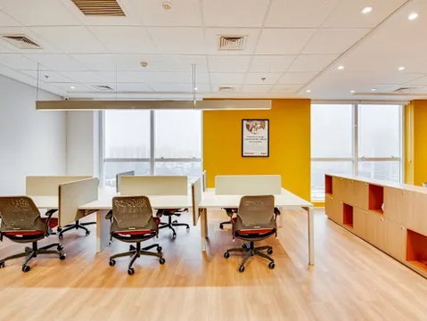 Flexible office for rent at PSK tower offers professionally designed offices and coworking spaces in Bangkok’s vibrant Din Daeng district.